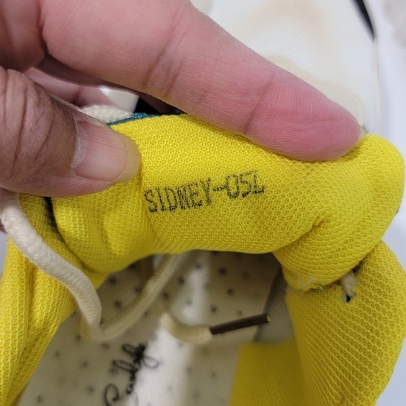 Jessica Carlife SIDNEY Womens Sneaker Sz 7 Green Yellow White Chunky Athleisure - Picture 9 of 12